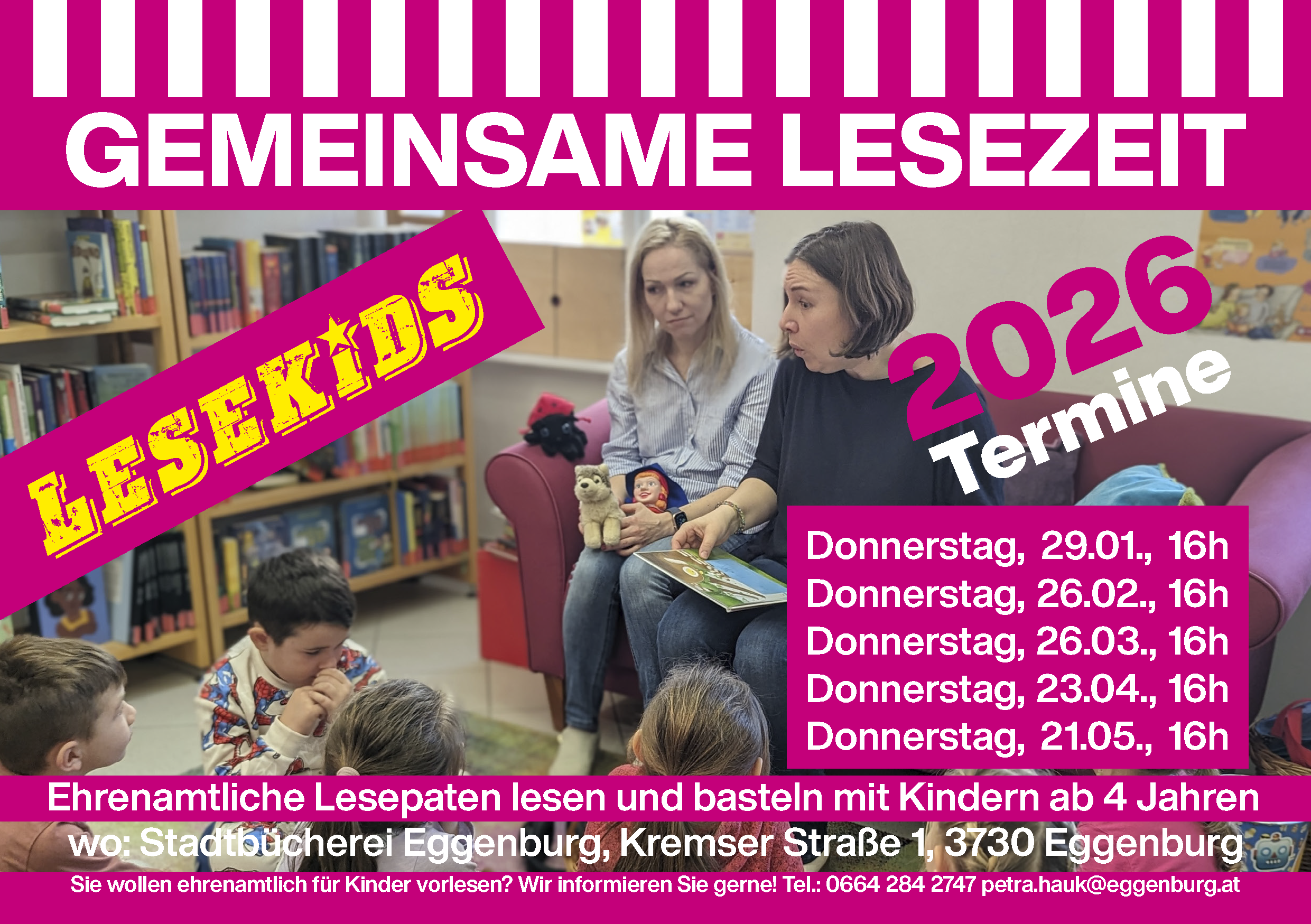 Herzlich willkommen in der Stadtbücherei Eggenburg!