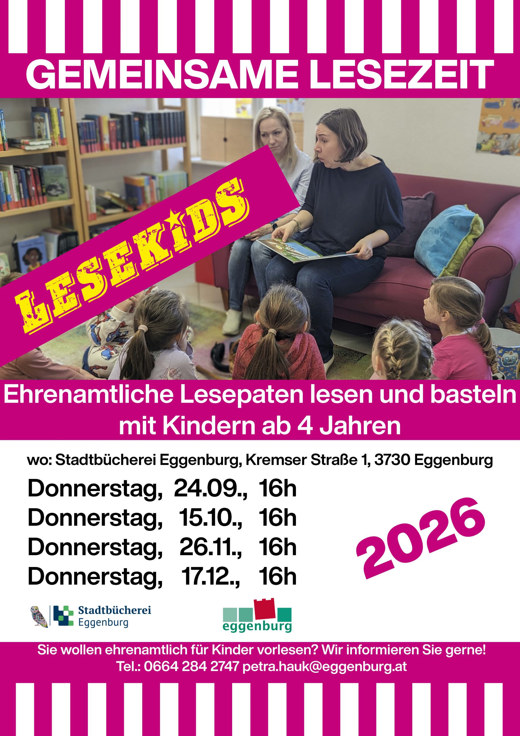 Herzlich willkommen in der Stadtbücherei Eggenburg!