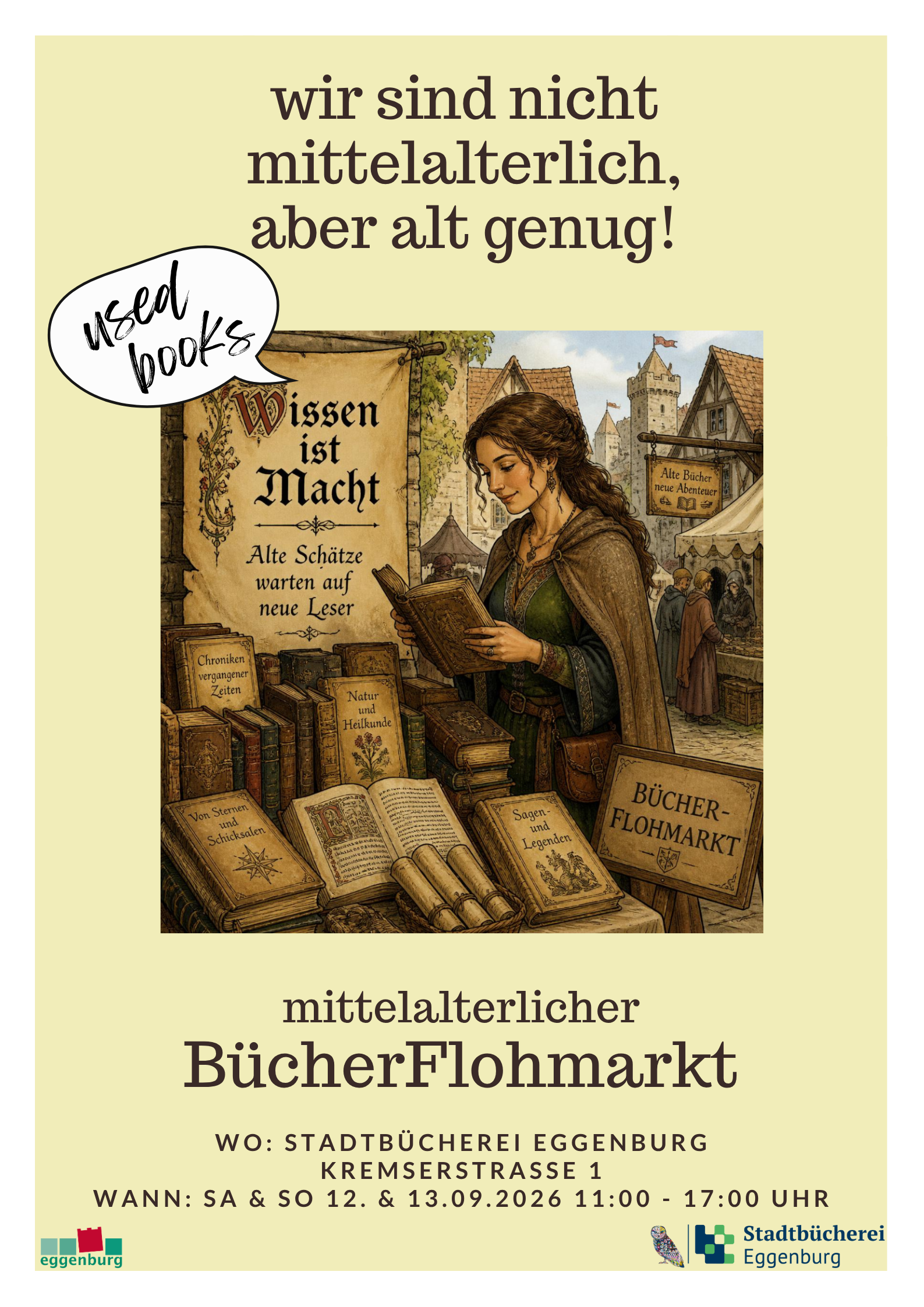 Herzlich willkommen in der Stadtbücherei Eggenburg!